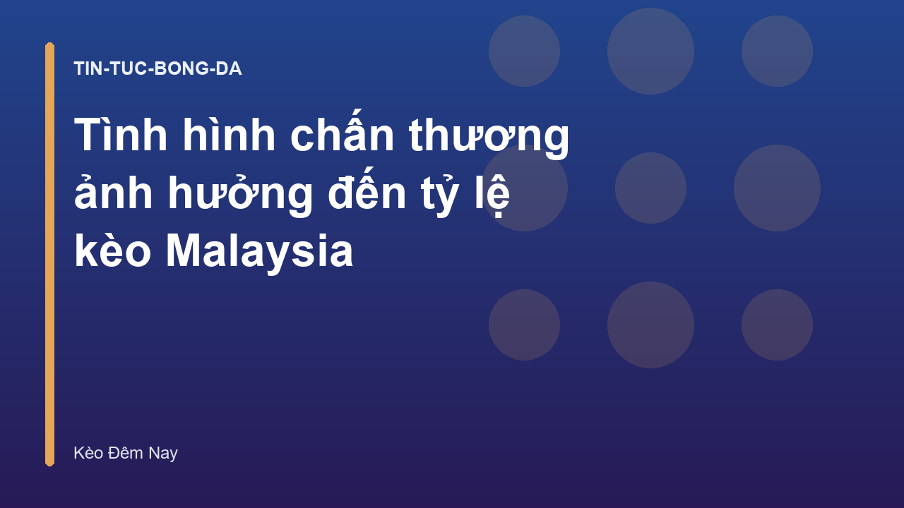 Tình hình chấn thương ảnh hưởng đến tỷ lệ kèo Malaysia