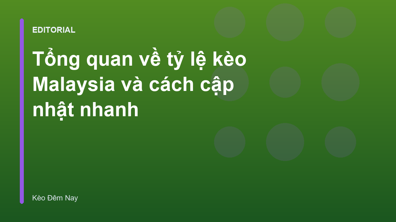 Bảng tỷ lệ kèo Malaysia trên giao diện máy tính